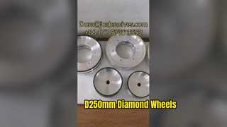 Orologio: Vetrina di ruote vetrose e legate con resina D250mm