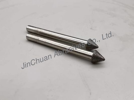 Electro Deposited Tip 1k1w Grinding Mounted Points Diamond Abrasives D126