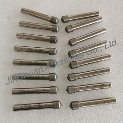 Custom-Made 120° D126 Electroplated Diamond Grinding Pins for Cemented Carbide