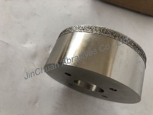 Cup Type Electroplated Diamond Wheel Custom Grit For Hard Alloy / Glass