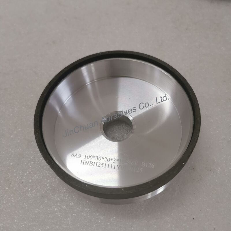 6A9 Resin  Bond CBN Grinding Wheel  100*30T*20*3*10mm Wet Grinding B126