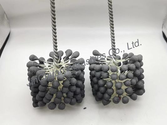 spazzola di smerigliatrice flessibile della palla del cilindro di 100*80*200mm per i fori che puliscono e che finiscono