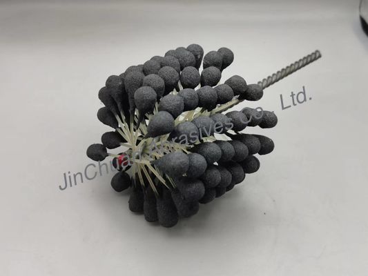 spazzola di smerigliatrice flessibile della palla del cilindro di 100*80*200mm per i fori che puliscono e che finiscono