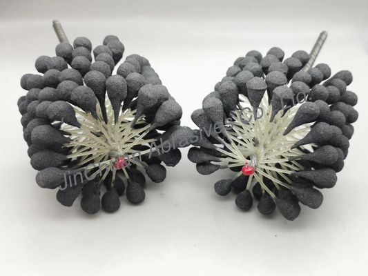 spazzola di smerigliatrice flessibile della palla del cilindro di 100*80*200mm per i fori che puliscono e che finiscono