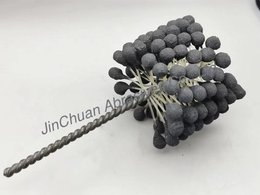 spazzola di smerigliatrice flessibile della palla del cilindro di 100*80*200mm per i fori che puliscono e che finiscono