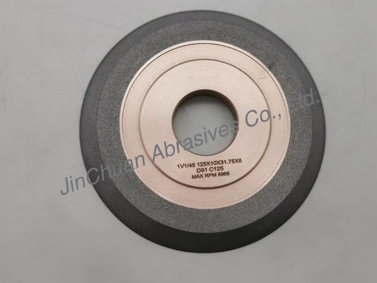 Resina ibrida di Diamond Grinding Wheels 1v1 del legame per CNC che macina 125*10*31.75*6 millimetro