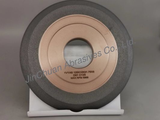 Resina ibrida di Diamond Grinding Wheels 1v1 del legame per CNC che macina 125*10*31.75*6 millimetro