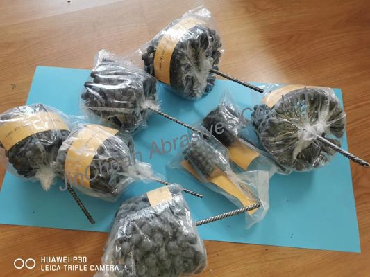 Carburo di silicio di alta efficienza Cerchio di affinamento rotondo Abrasivi Maniglia di metallo