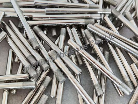 Pini di affilatura in diamanti elettroplatabili da 2,3 mm a 6,3 mm Numero di griglia di diamanti D91