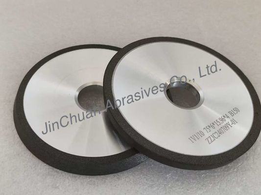 Grigia CBN Resina Bond Grinding Wheel 1V1 75mm con 10 gradi per l'efficienza Gashing
