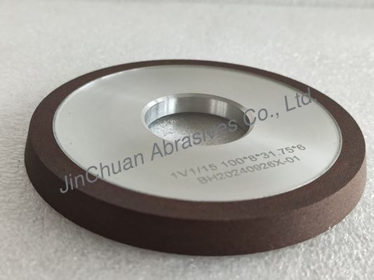 1V1/15° 100*8*31.75*6mm D91 C125 Legatura di resina per la rettifica umida