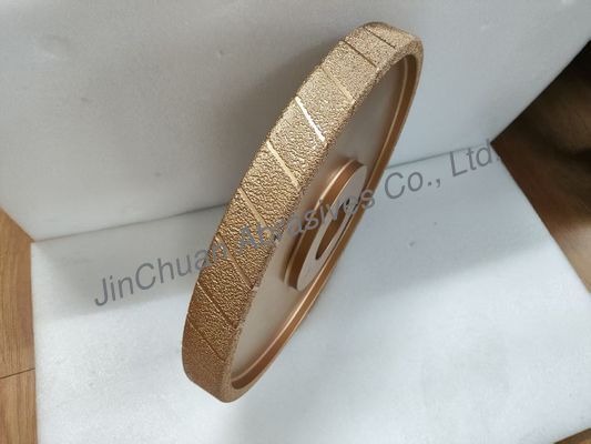 400 mm di grano grezzo a vuoto brasato ruota di diamante D25/30 ruota di macinazione per ghisa
