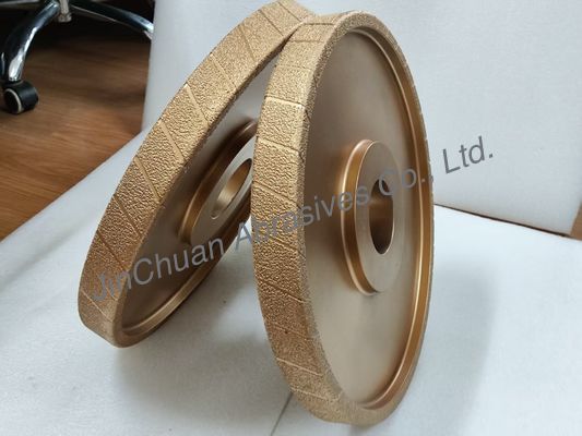 400 mm di grano grezzo a vuoto brasato ruota di diamante D25/30 ruota di macinazione per ghisa