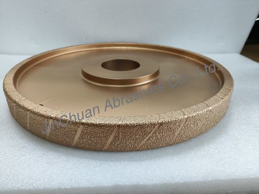 400 mm di grano grezzo a vuoto brasato ruota di diamante D25/30 ruota di macinazione per ghisa