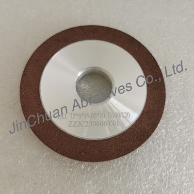 1A1 75*6*32*19.05*10mm Mola diamantata a legante resinico D100/120