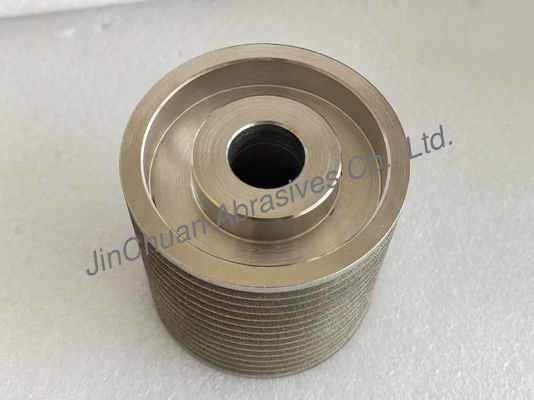 Ruote CBN elettrogalvaniche con legante, colore ambra, forma e dimensioni speciali per rettifica e affilatura