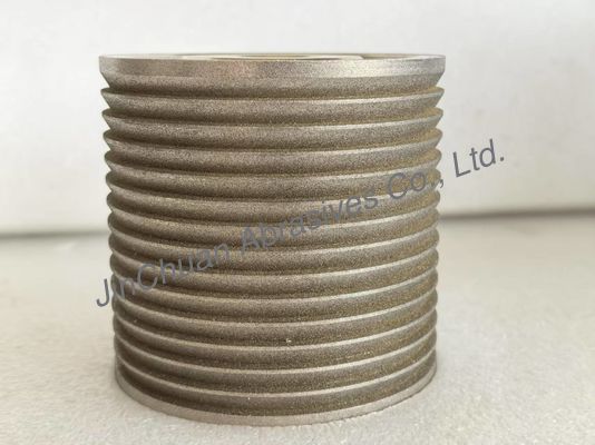 Ruote CBN elettrogalvaniche con legante, colore ambra, forma e dimensioni speciali per rettifica e affilatura