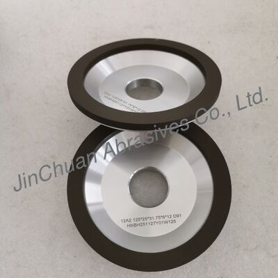 Mola diamantata resinoidale 12A2  125*25T*31.75*6*12mm D91 per rettifica a umido