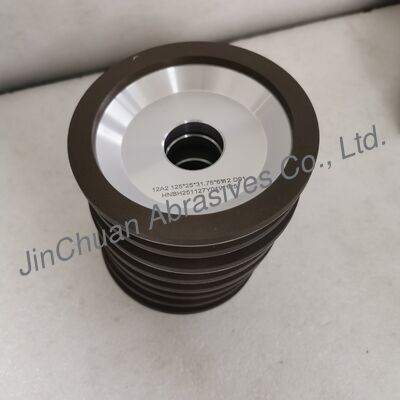 Mola diamantata resinoidale 12A2  125*25T*31.75*6*12mm D91 per rettifica a umido