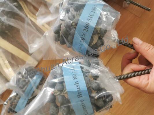 SIC spazzola come spazzola per lucidare i detriti di carburo di silicio spazzola abrasiva