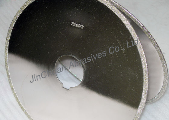Gli abrasivi ad alta resistenza hanno placcato la lama del diamante/diamante a 10 pollici che affila il disco