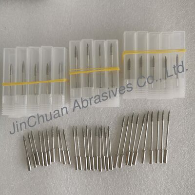 D151# Pini di rettifica elettroplatabili a diamanti con diametro della testa di 2,2 mm e rivestimento di diamanti resistenti all'abrasione