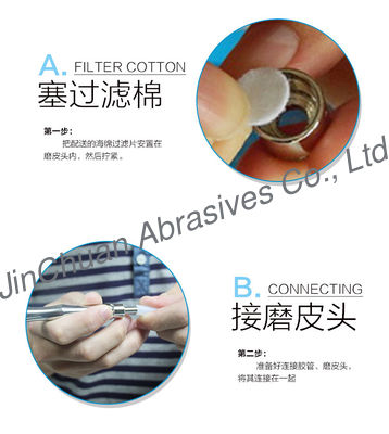 Archivio del diamante di massaggio miniatura del diamante dell'acciaio inossidabile piccolo per bellezza della pelle