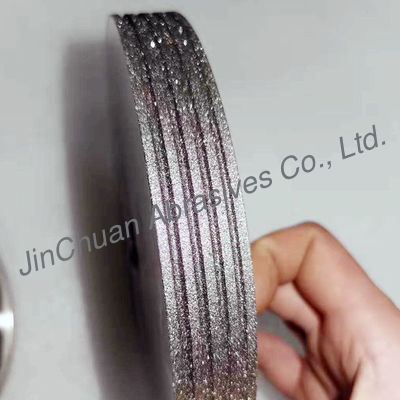 Le mole del CBN, affilanti la lama a nastro, circolare, marrone scuro hanno placcato la mola